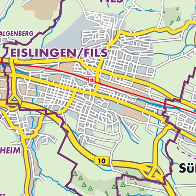 Übersichtsplan Eislingen/Fils