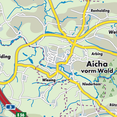 Übersichtsplan Aicha vorm Wald