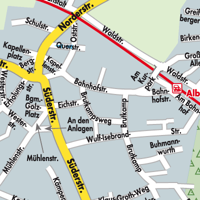 Stadtplan Albersdorf