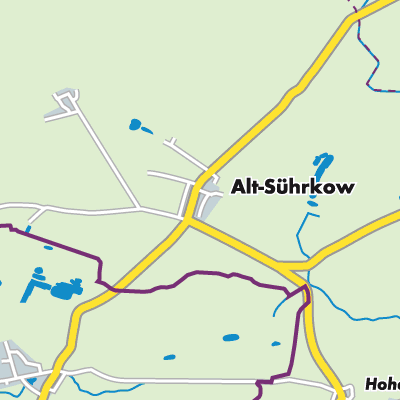 Übersichtsplan Alt Sührkow