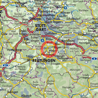 Landkarte Altdorf