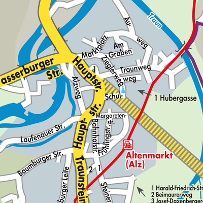 Stadtplan Altenmarkt an der Alz