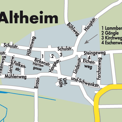 Stadtplan Altheim