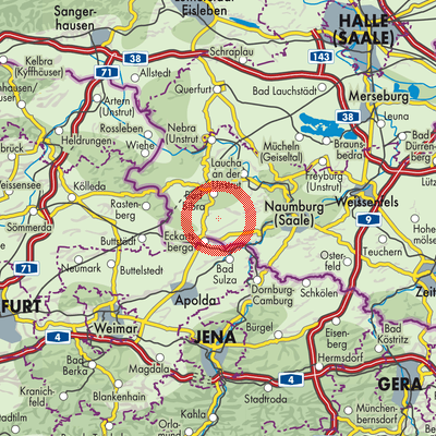 Landkarte An der Poststraße