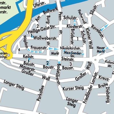 Stadtplan Anklam