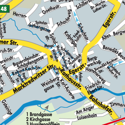 Stadtplan Arzberg