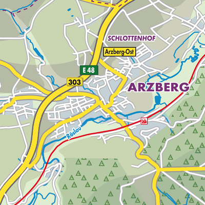Übersichtsplan Arzberg