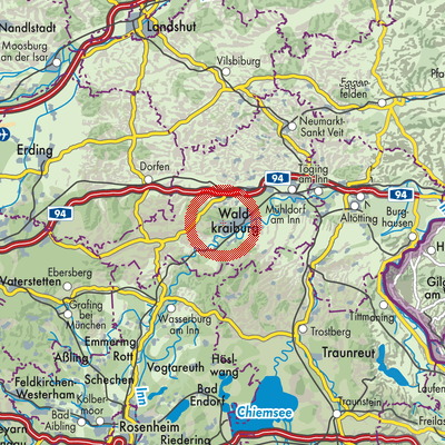 Landkarte Aschau am Inn