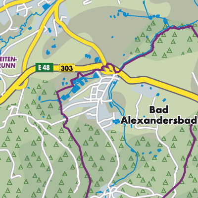 Übersichtsplan Bad Alexandersbad