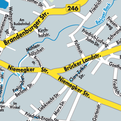Stadtplan Bad Belzig