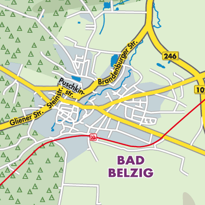 Übersichtsplan Bad Belzig