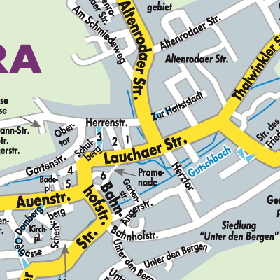 Stadtplan Bad Bibra