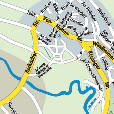 Stadtplan Bad Bocklet
