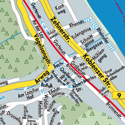 Stadtplan Bad Breisig