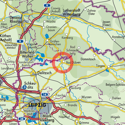 Landkarte Bad Düben