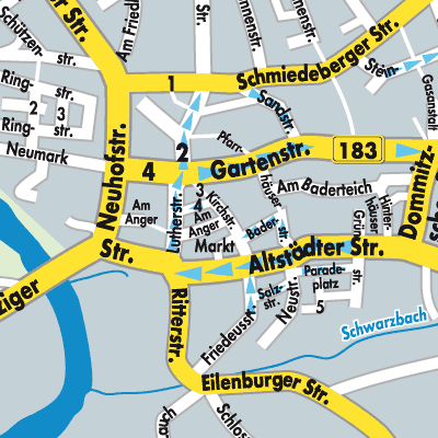 Stadtplan Bad Düben