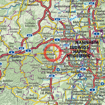 Landkarte Bad Dürkheim