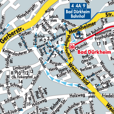 Stadtplan Bad Dürkheim
