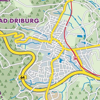 Übersichtsplan Bad Driburg
