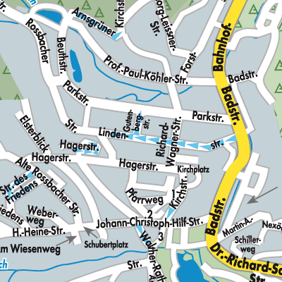 Stadtplan Bad Elster