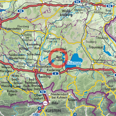 Landkarte Bad Endorf