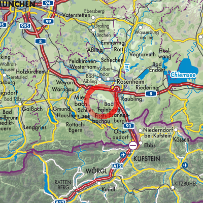 Landkarte Bad Feilnbach
