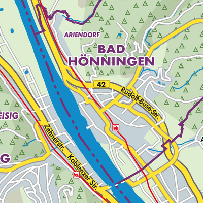 Übersichtsplan Bad Hönningen