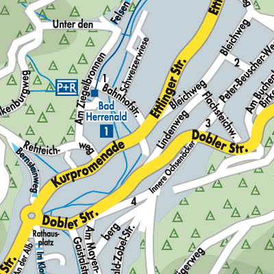 Stadtplan Bad Herrenalb