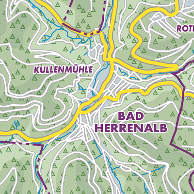 Übersichtsplan Bad Herrenalb