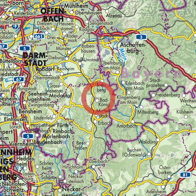 Landkarte Bad König