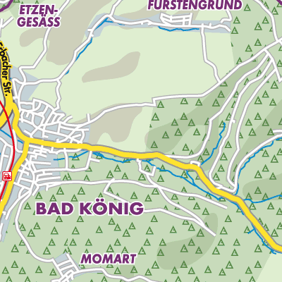 Übersichtsplan Bad König