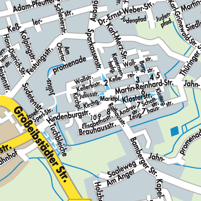 Stadtplan Bad Königshofen im Grabfeld