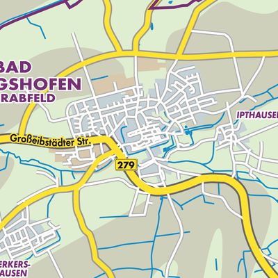 Übersichtsplan Bad Königshofen im Grabfeld