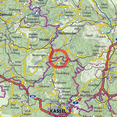 Landkarte Bad Karlshafen