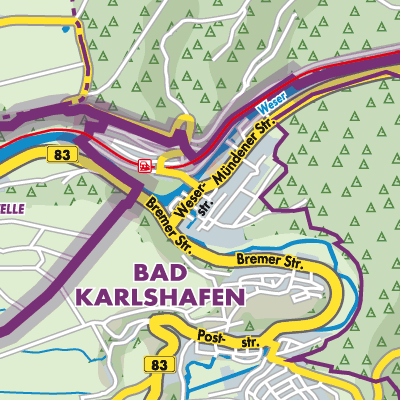 Übersichtsplan Bad Karlshafen
