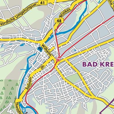 Übersichtsplan Bad Kreuznach