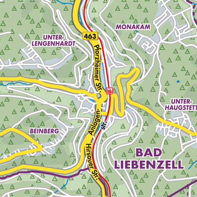 Übersichtsplan Bad Liebenzell