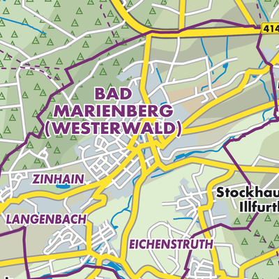 Übersichtsplan Bad Marienberg (Westerwald)