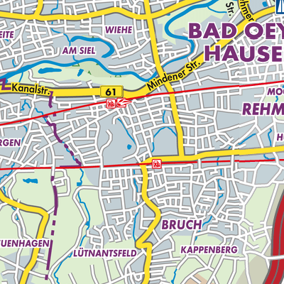 Übersichtsplan Bad Oeynhausen