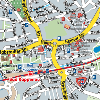Stadtplan Bad Rappenau