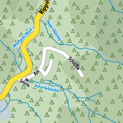Stadtplan Bad Rippoldsau-Schapbach