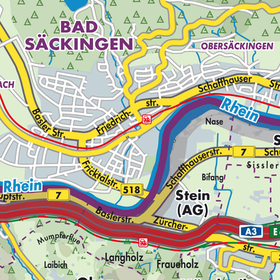 Übersichtsplan Bad Säckingen