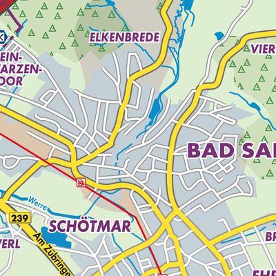 Übersichtsplan Bad Salzuflen