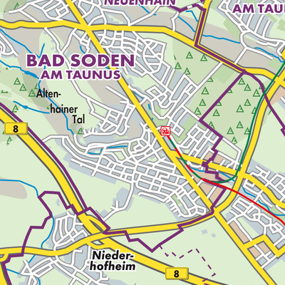 Übersichtsplan Bad Soden am Taunus