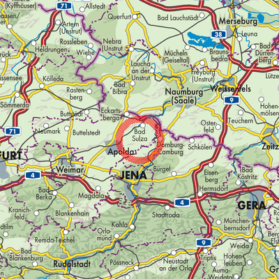 Landkarte Bad Sulza