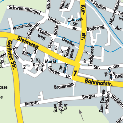 Stadtplan Bad Tennstedt