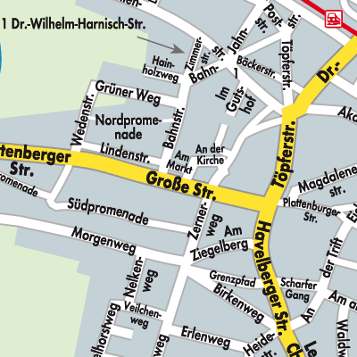 Stadtplan Bad Wilsnack