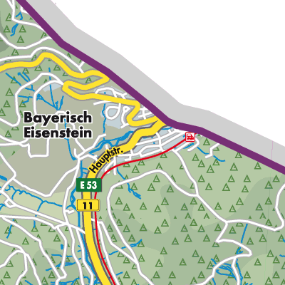 Übersichtsplan Bayerisch Eisenstein