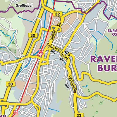 Übersichtsplan Ravensburg