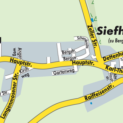 Stadtplan Berg im Gau